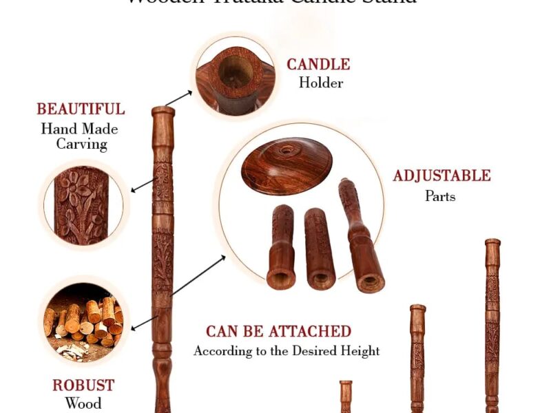 Wooden Trataka Stand