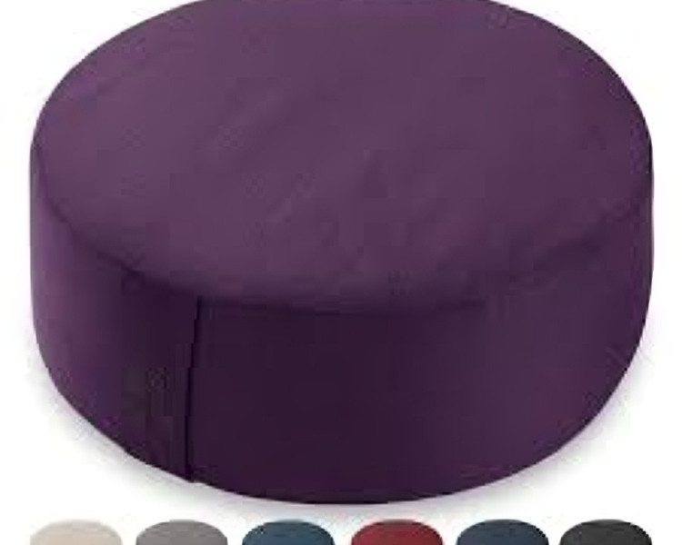 Cotton Canvas Round Cushion