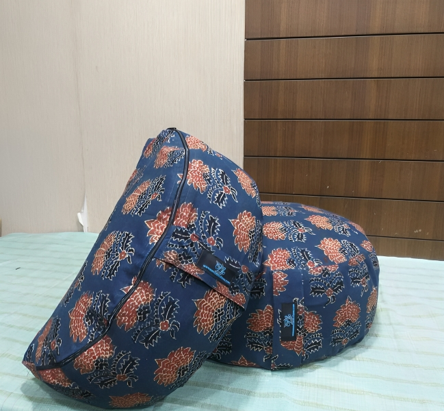 Cotton Printed Half Moon Zafu
