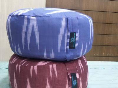 Cotton Canvas Round Cushion