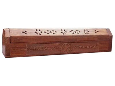 Incense Stick Burner & Storage Box Wooden