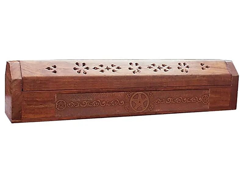 Incense Stick Burner & Storage Box Wooden