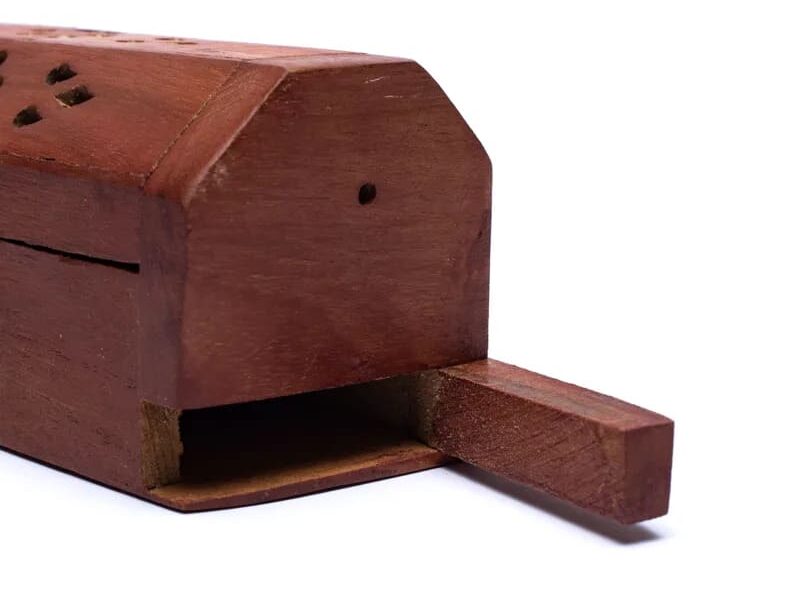 Incense Stick Burner & Storage Box Wooden