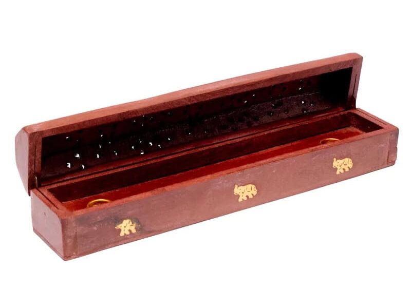 Incense Stick Burner & Storage Box Wooden