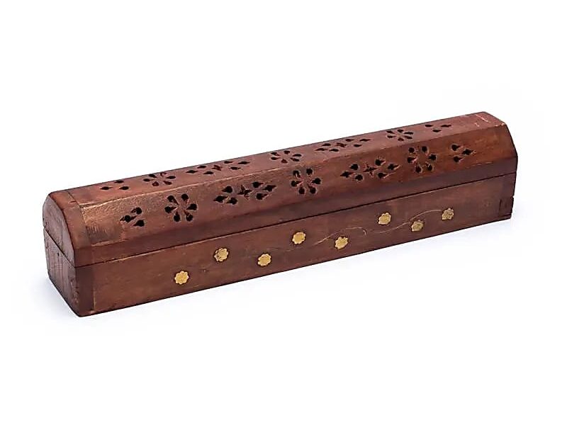 Incense Stick Burner & Storage Box Wooden