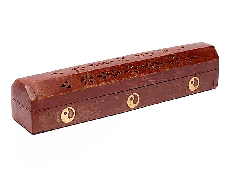 Incense Stick Burner & Storage Box Wooden