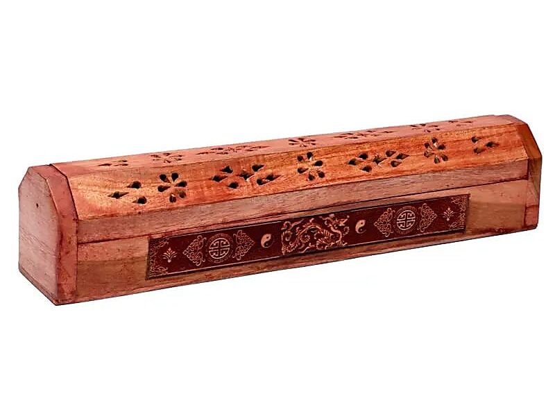 Incense Stick Burner & Storage Box Wooden
